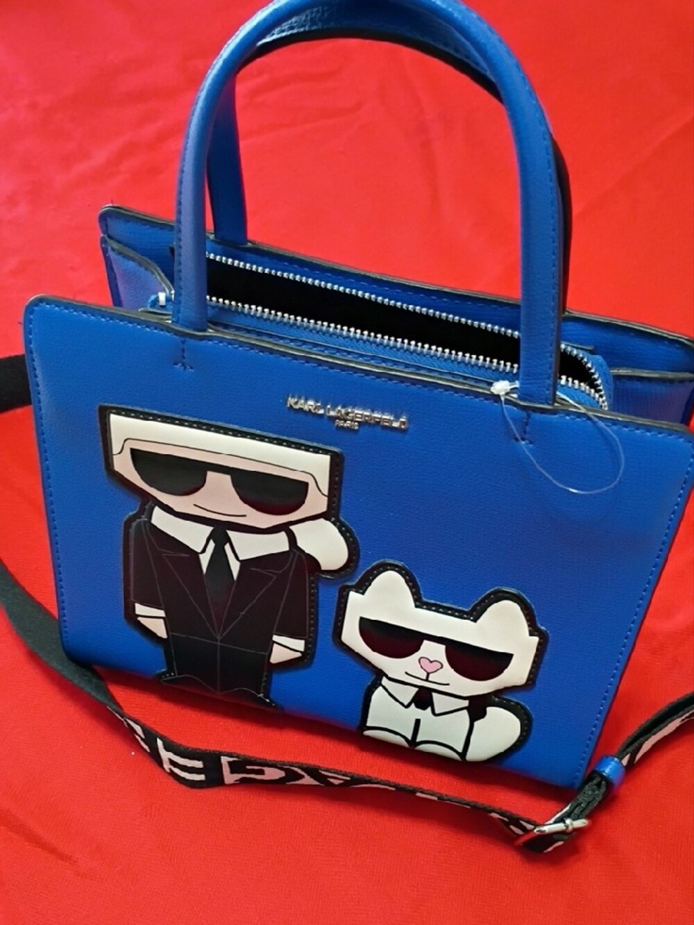 Karl Lagerfeld Black Logo-Accented Interior Tote - Picture 2 of 16